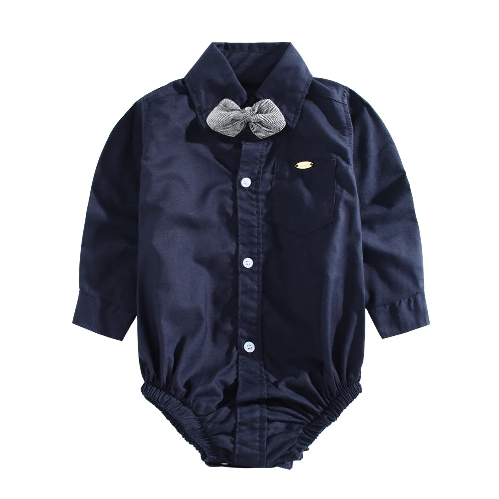 Little Gent Bow Tie Romper