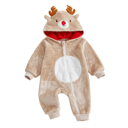 Reindeer Ears Hooded Romper