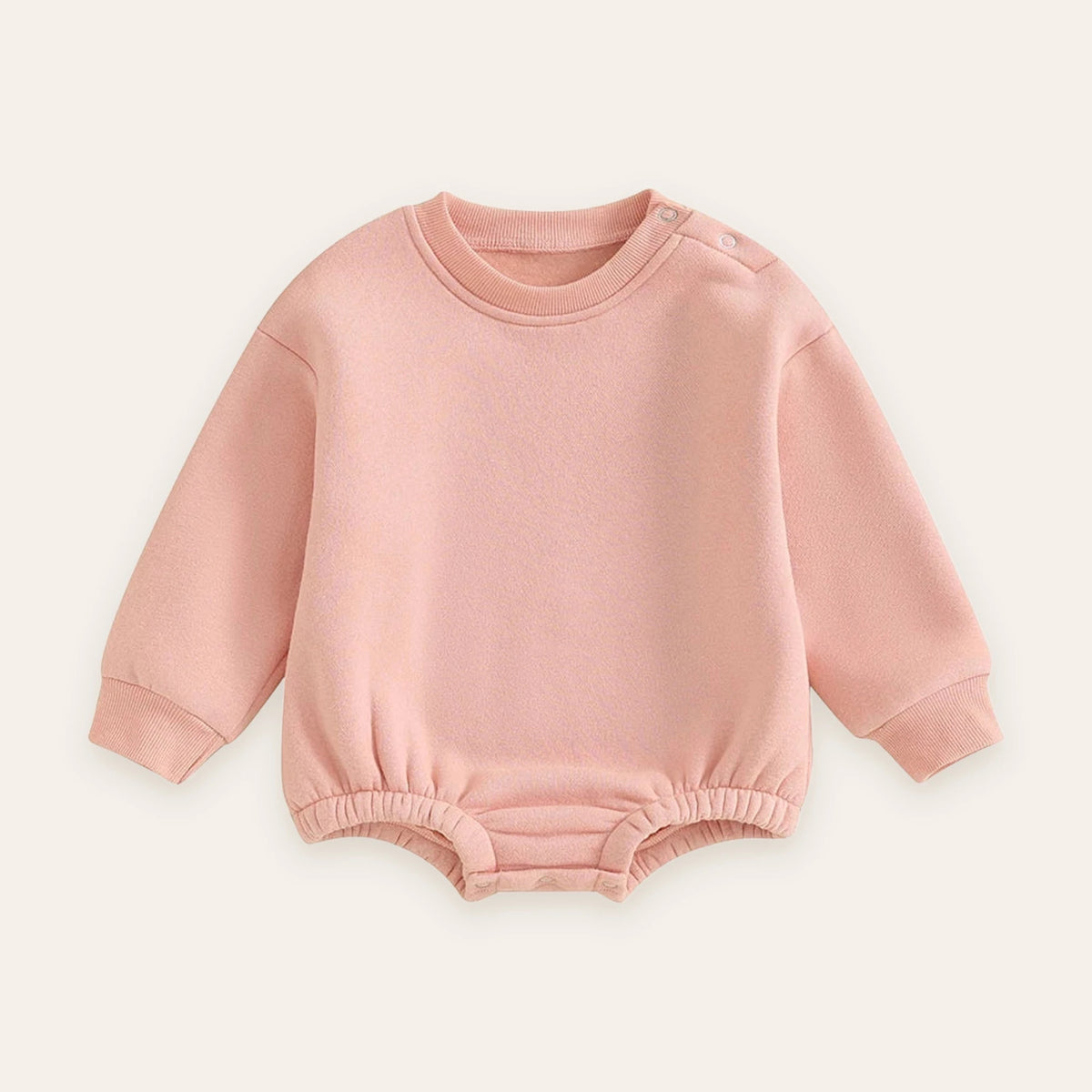 Cozy Fleece Bubble Sweatshirt Romper