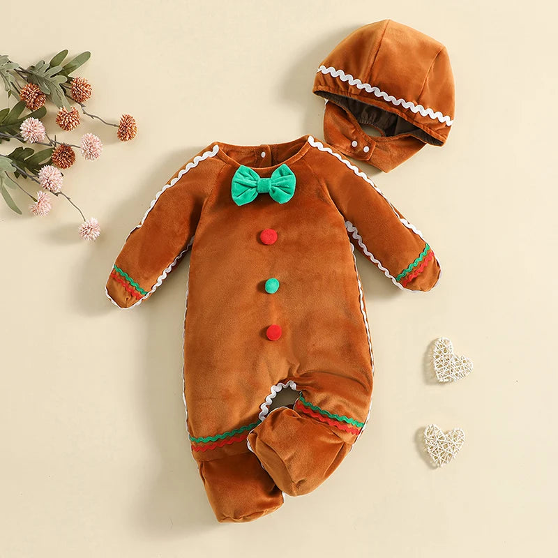 Gingerbread Cookie Costume Romper