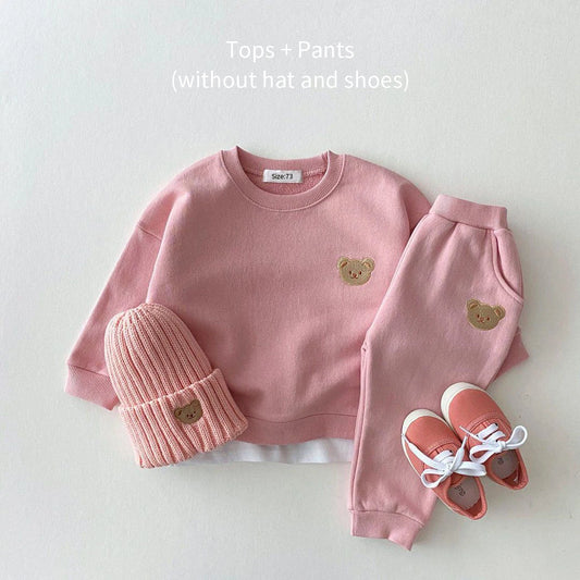 Sweet Teddy Sweatshirt & Jogger Set