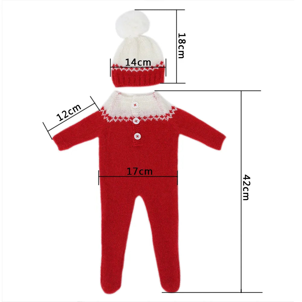 Newborn Holiday Photo Knit Set