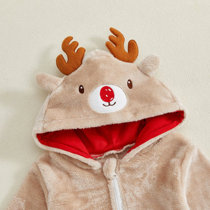 Reindeer Ears Hooded Romper