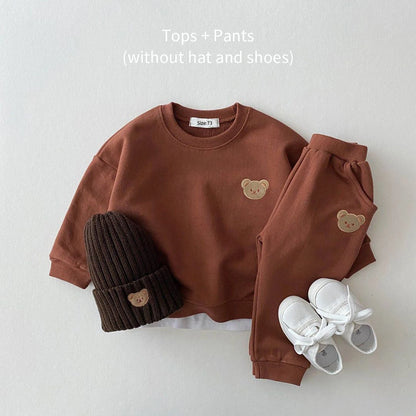 Teddy Bear Sweatshirt & Jogger Set