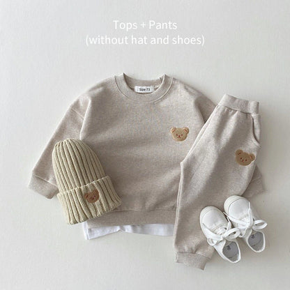 Teddy Bear Sweatshirt & Jogger Set