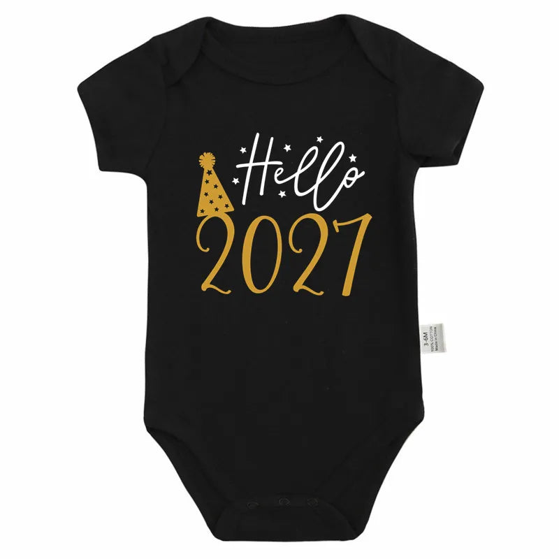 Hello 2027 New Year Bodysuit