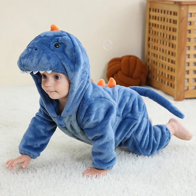 Rex the Navy Dinosaur Baby Romper