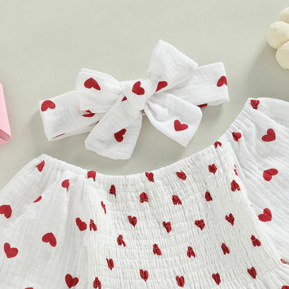 Ditsy Floral Ruffle Romper & Headband