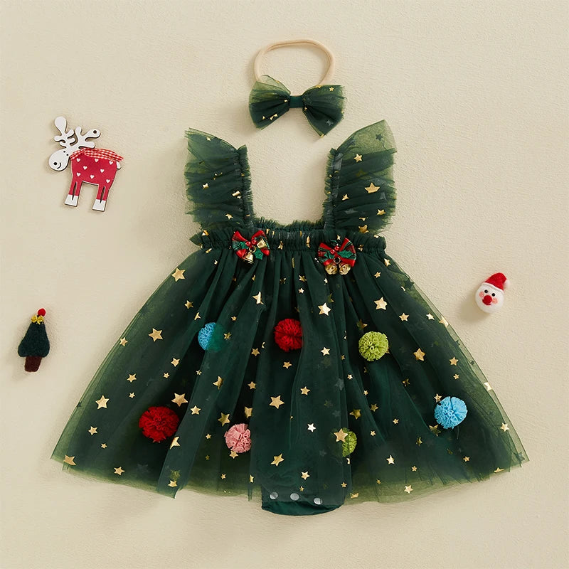 Starlight Tutu Holiday Romper
