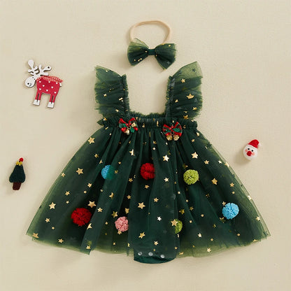 Starlight Tutu Holiday Romper