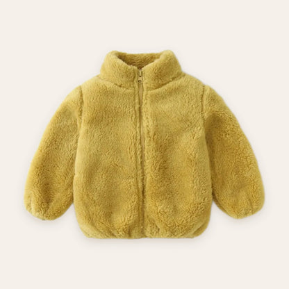 Blush Teddy Fleece Zip Jacket
