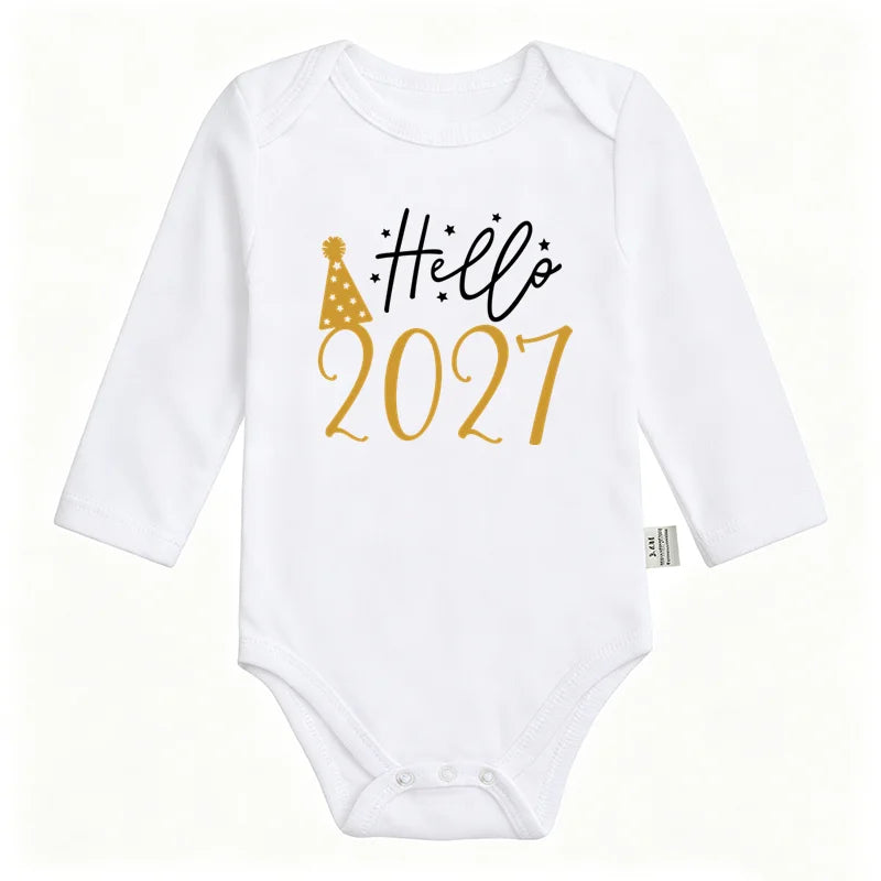 Hello 2027 New Year Bodysuit