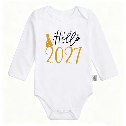 Hello 2027 New Year Bodysuit