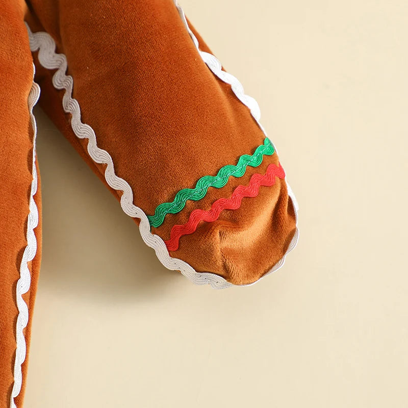 Gingerbread Cookie Costume Romper