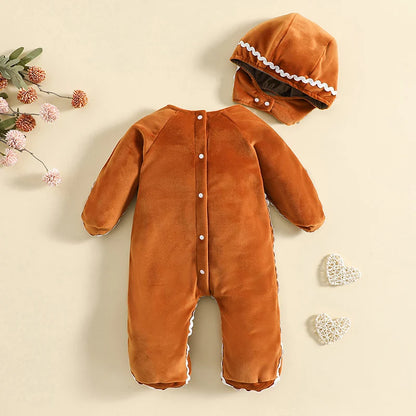 Gingerbread Cookie Costume Romper