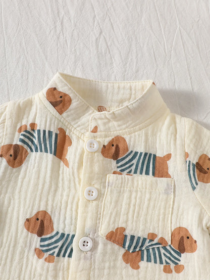 Little Gentleman Shirt & Shorts Set