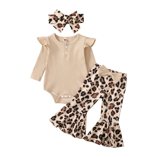 Savannah 3-Piece Leopard Flare Set