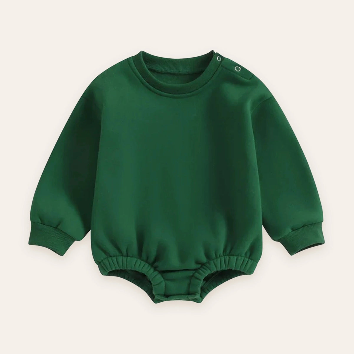 Cozy Fleece Bubble Sweatshirt Romper