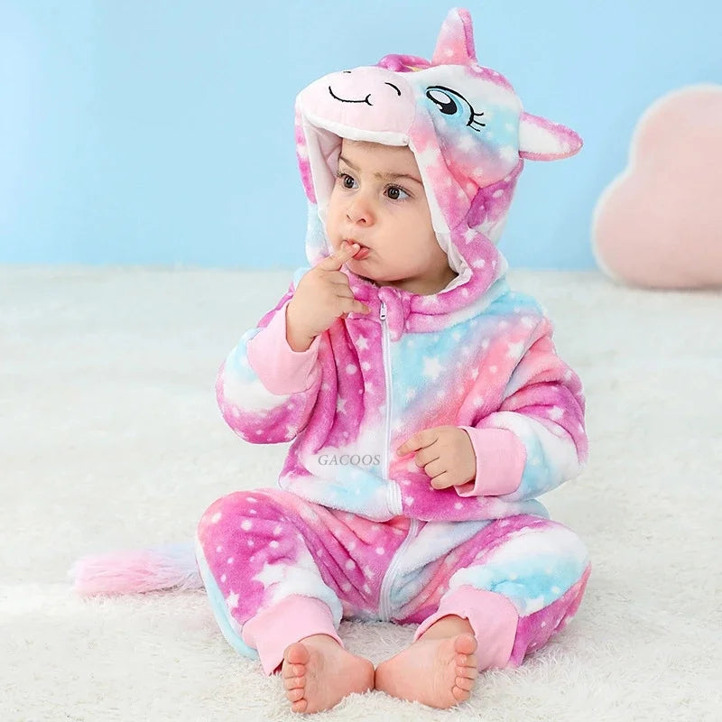 Stardust the Pink Unicorn Baby Romper