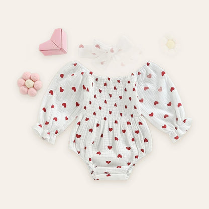Ditsy Floral Ruffle Romper & Headband