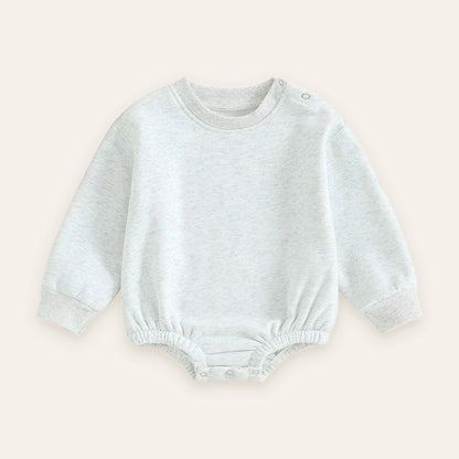 Cozy Fleece Bubble Sweatshirt Romper