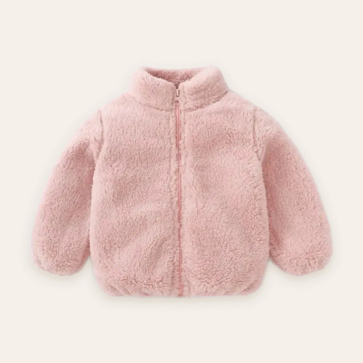 Blush Teddy Fleece Zip Jacket