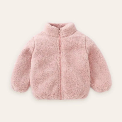 Blush Teddy Fleece Zip Jacket