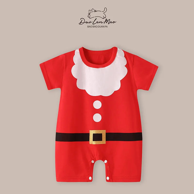 Christmas Short-Sleeve Romper
