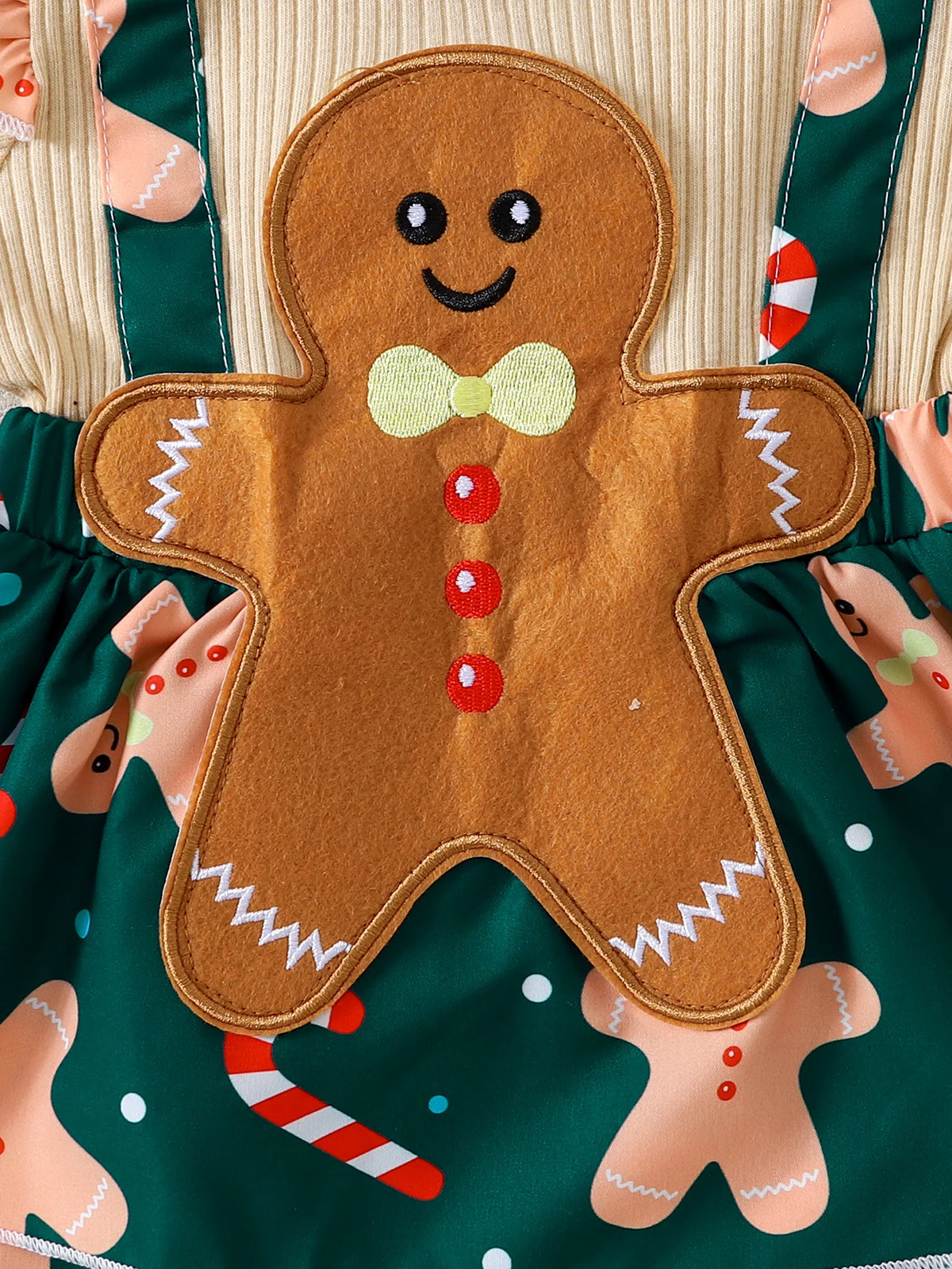 Gingerbread Girl Overall Set
