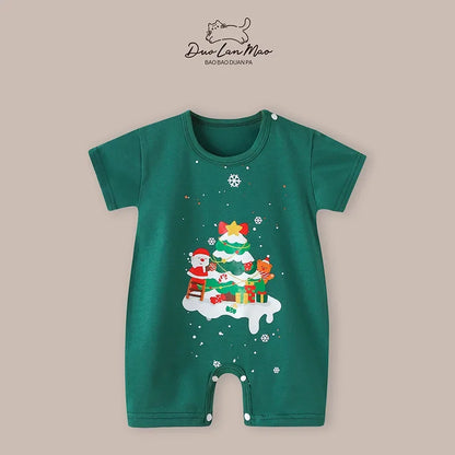 Christmas Short-Sleeve Romper