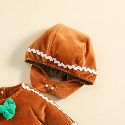 Gingerbread Cookie Costume Romper