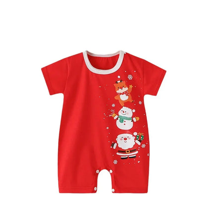Christmas Short-Sleeve Romper