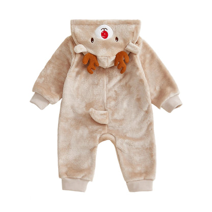 Reindeer Ears Hooded Romper