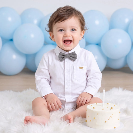Little Gent Bow Tie Romper