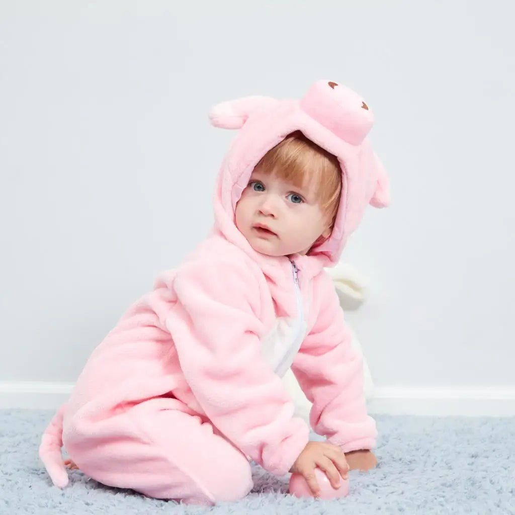 Peaches the Pig Baby Romper