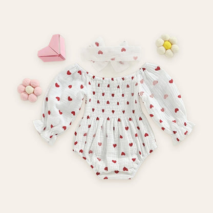 Ditsy Floral Ruffle Romper & Headband