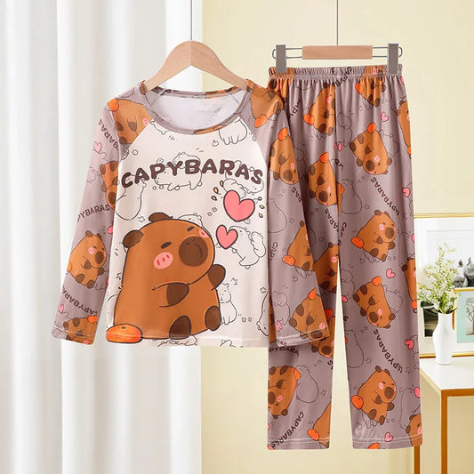 Capybara Cuddles Kids Pajama Set