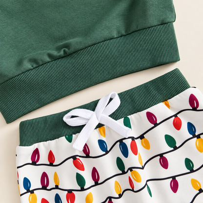 Light-print jogger waistband and drawstring detail