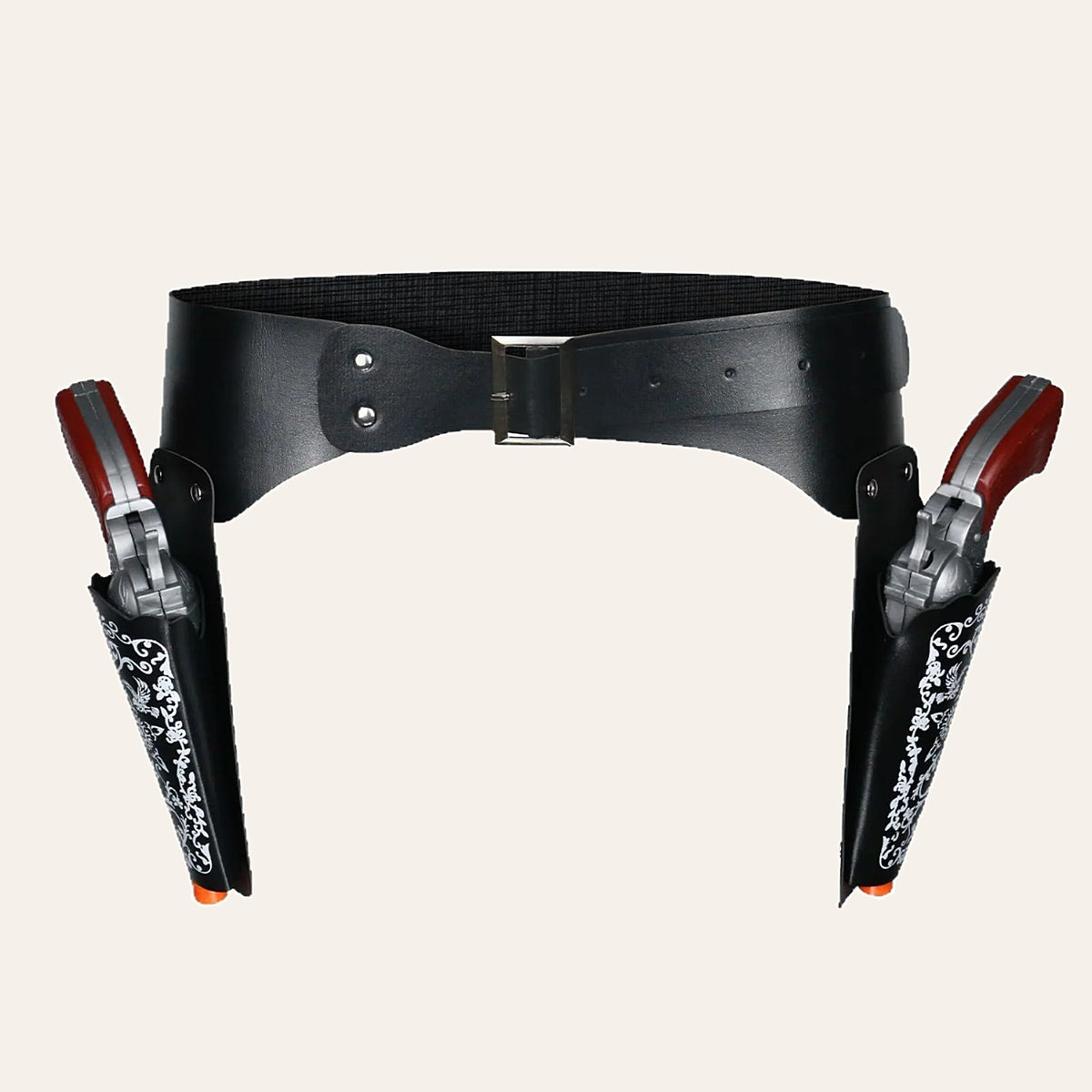 Double holster belt worn view