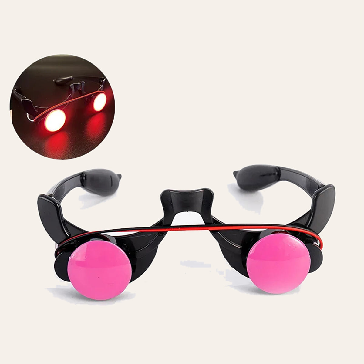 Light-up glowing red eyes accessory